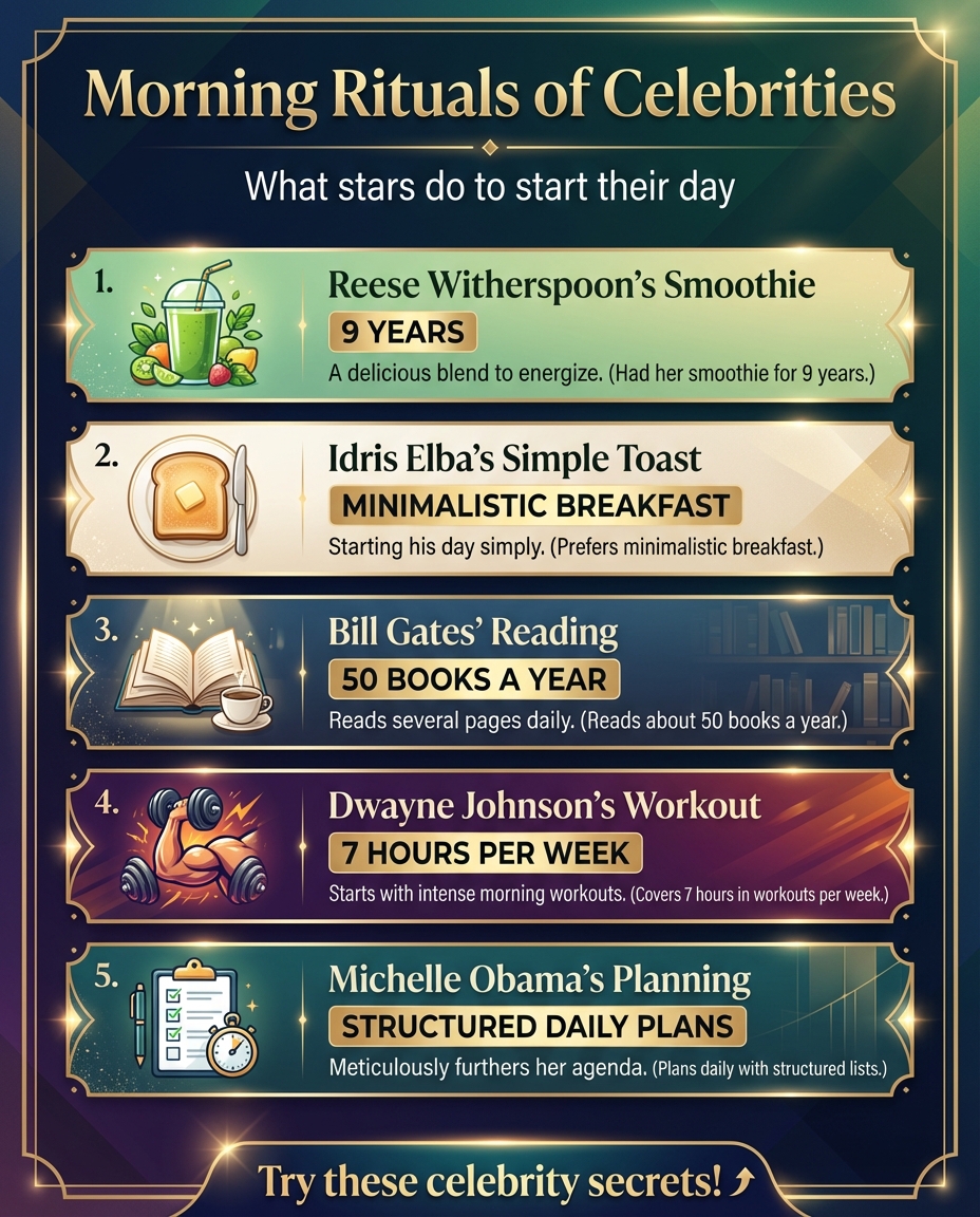 Celebrity Morning Routines